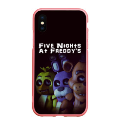 Чехол для iPhone XS Max матовый Five Nights At Freddy's