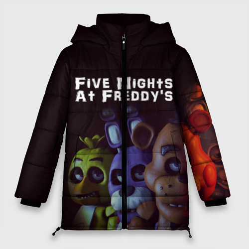 Женская зимняя куртка Oversize Five Nights At Freddy's, цвет черный