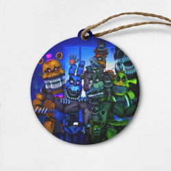 Деревянная игрушка круг Five Nights At Freddy's