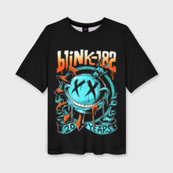 Женская футболка oversize 3D Blink 182