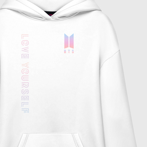 Bts love yourself white hoodie hotsell