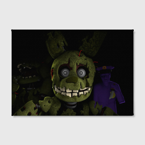 Холст прямоугольный Five Nights At Freddy's, цвет 3D печать - фото 2