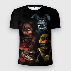 Мужская футболка 3D Slim Five Nights At Freddy's