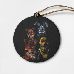 Деревянная игрушка круг Five Nights At Freddy's