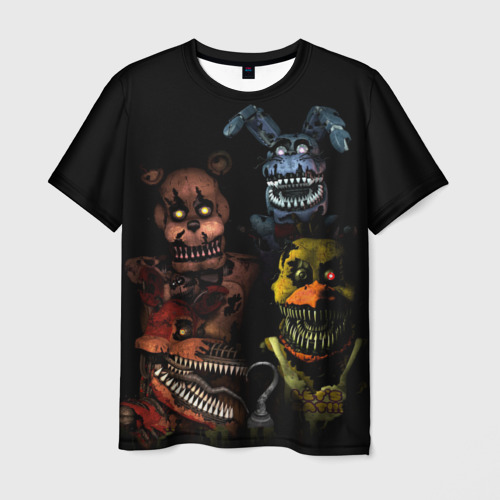 Мужская футболка с принтом Five Nights At Freddy's, вид спереди №1