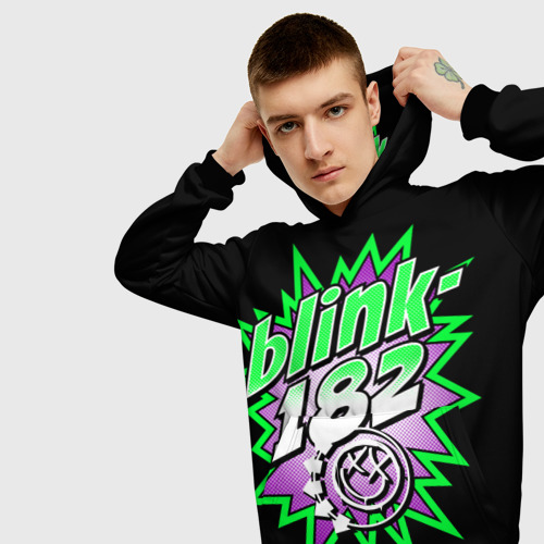 Мужская толстовка 3D Blink 182, цвет черный - фото 5
