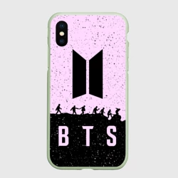 Чехол для iPhone XS Max матовый Рюкзак BTS БТС