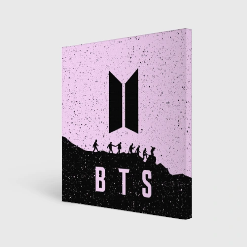 Холст квадратный Рюкзак BTS БТС