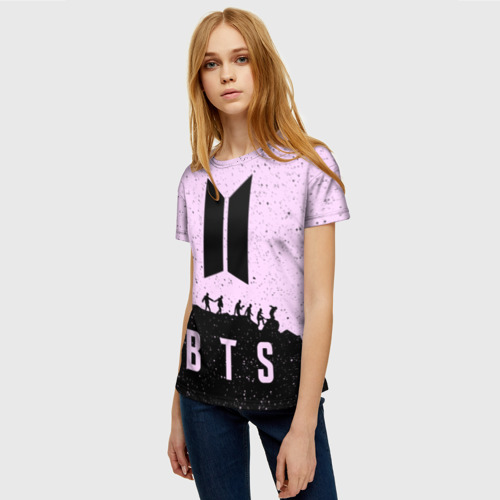 Женская футболка 3D с принтом РЮКЗАК BTS | БТС, фото на моделе #1