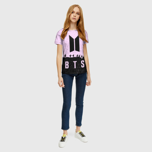 Женская футболка 3D с принтом РЮКЗАК BTS | БТС, вид сбоку #3