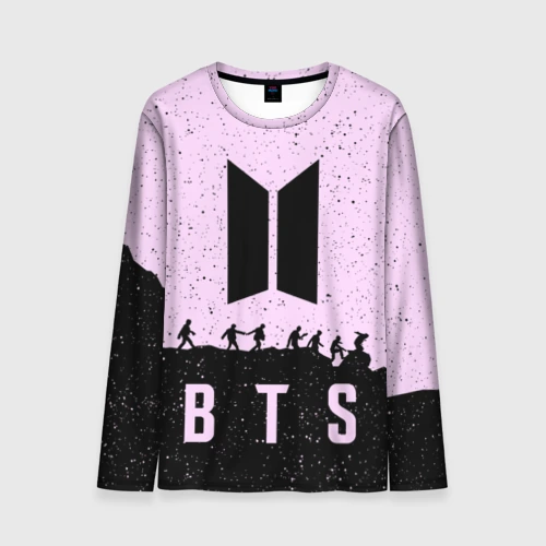 Мужской лонгслив 3D Рюкзак BTS БТС