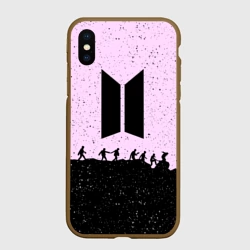 Чехол для iPhone XS Max матовый BTS