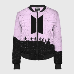 Женский бомбер 3D BTS