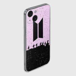 Чехол для iPhone 15 силиконовый с защитой камеры BTS - фото 2