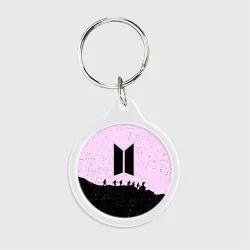 Брелок круглый BTS