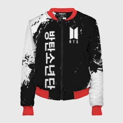 Женский бомбер 3D BTS