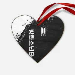 Деревянная игрушка Сердце BTS