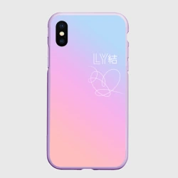Чехол для iPhone XS Max матовый BTS love yourself