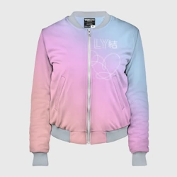 Женский бомбер 3D BTS love yourself