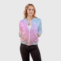 Женский бомбер 3D BTS love yourself - фото 2