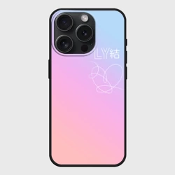 Чехол силиконовый для Apple iPhone 15 Pro матовый BTS love yourself