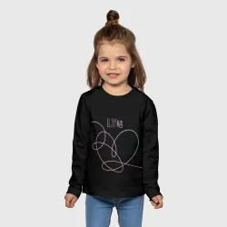 Детский лонгслив 3D BTS love yourself БТС - фото 2