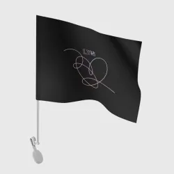 Флаг для автомобиля BTS love yourself БТС