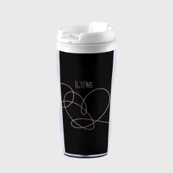 Термокружка-непроливайка BTS love yourself БТС