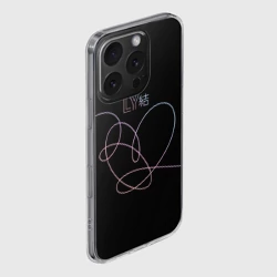 Чехол для iPhone 16 Pro Max силиконовый с защитой камеры BTS love yourself БТС - фото 2
