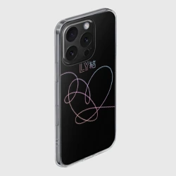 Чехол для iPhone 16 Pro силиконовый с защитой камеры BTS love yourself БТС - фото 2