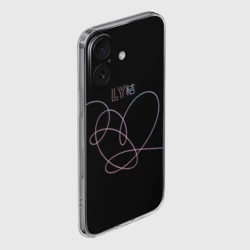 Чехол для iPhone 16 силиконовый с защитой камеры BTS love yourself БТС - фото 2