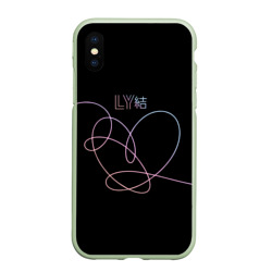 Чехол для iPhone XS Max матовый BTS love yourself БТС