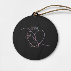 Деревянная игрушка круг BTS love yourself БТС