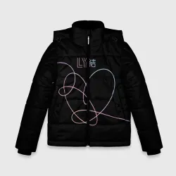Зимняя куртка для мальчиков 3D BTS love yourself БТС