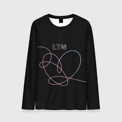 Мужской лонгслив 3D BTS love yourself БТС