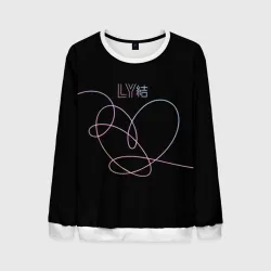 Мужской свитшот 3D BTS love yourself БТС