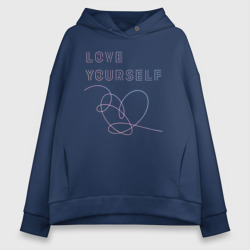 Женское худи Oversize хлопок BTS love yourself