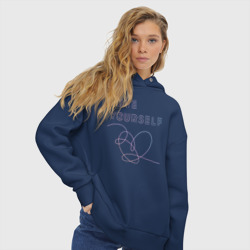 Женское худи Oversize хлопок BTS love yourself - фото 2