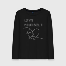 Женский лонгслив хлопок BTS love yourself