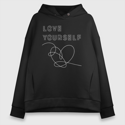 Bts love yourself black hoodie sales