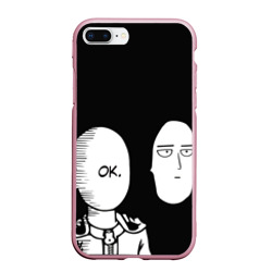 Чехол для iPhone 7Plus/8 Plus матовый Saitama One-Punch Man