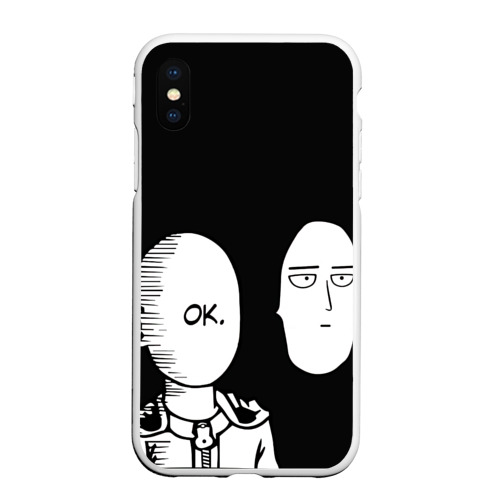 Чехол для iPhone XS Max матовый Saitama One-Punch Man