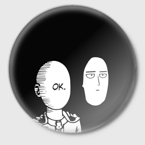 Значок Saitama One-Punch Man