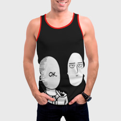 Мужская майка 3D Saitama One-Punch Man - фото 2