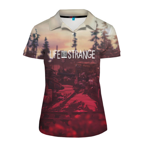 Женская рубашка поло 3D Life is Strange Фото 01 Женская рубашка поло 3D Life is Strange Фото 01