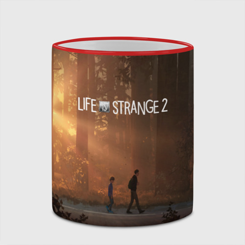 Кружка с полной запечаткой Life is Strange, цвет Кант красный - фото 4