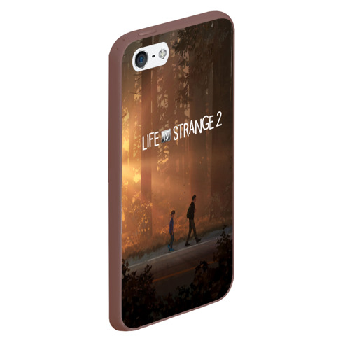 Чехол для iPhone 5/5S матовый Life is Strange, цвет коричневый - фото 3