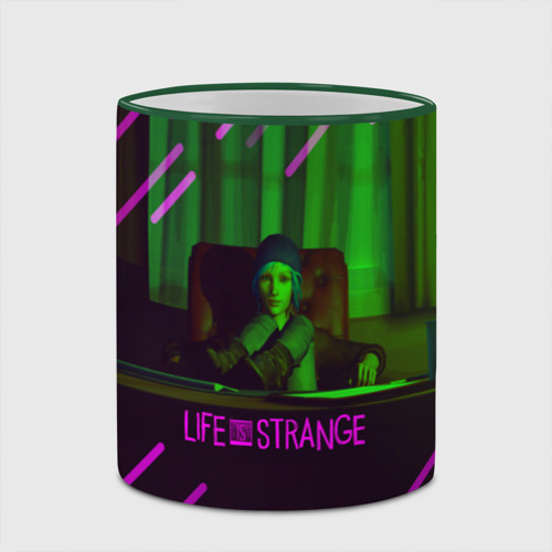 Кружка с полной запечаткой Life is strange, цвет Кант зеленый - фото 4