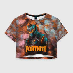 Женская футболка Crop-top 3D Fortnite. Omega