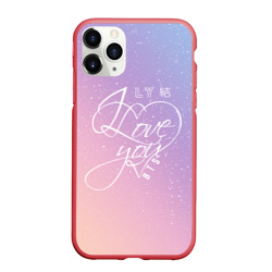 Чехол для iPhone 11 Pro Max матовый BTS love you